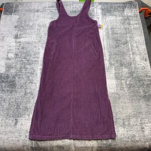 VTG 90s JG Hook Corduroy Dress Womens 4P Purple Jumper Cottagecore Granny Garden